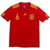 Maillot de Supporter Espagne A. Iniesta 6 2010 Domicile Retro Pour Homme